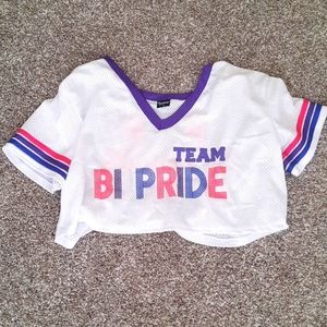 Bi Pride cropped jersey